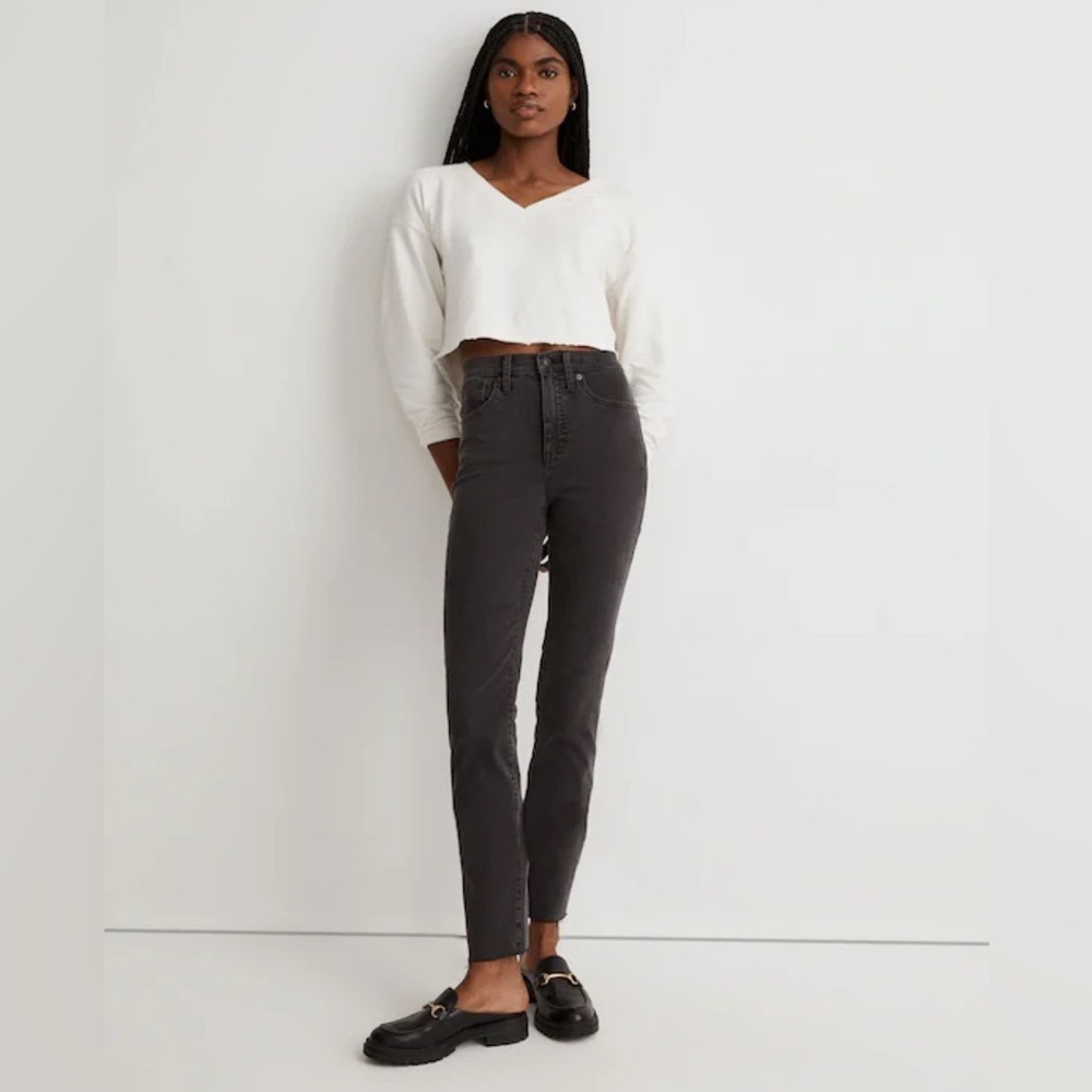 Madewell Stovepipe Jeans in Banberry Wash: Raw-Hem Edition